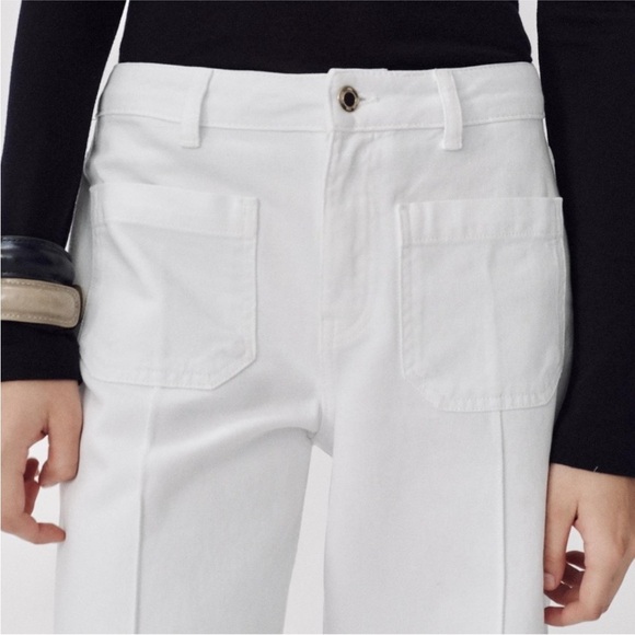 Zara wide leg front pockets jeans - Picture 2 of 9